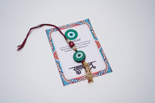 Green Lumba Nazar Rakhi