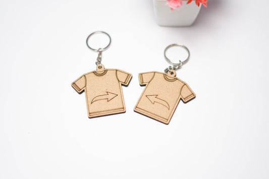 He she Mine Couple Keychain