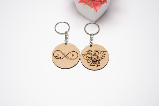 Infinity Love Couple Keychain