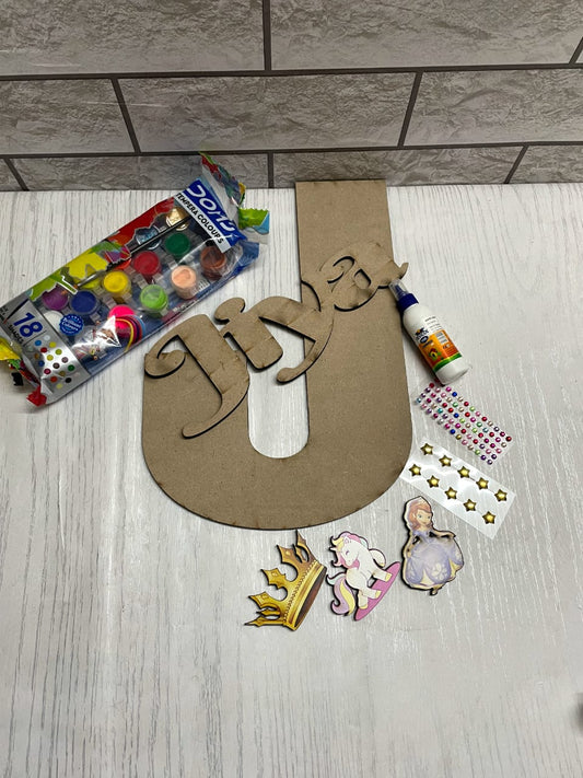 Diy kids alphabet plate