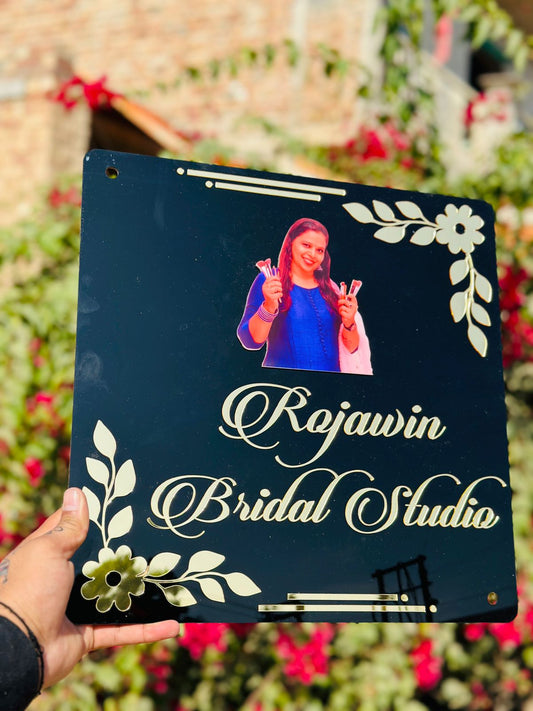 Personalised acrylic name plate