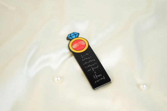 Propose Day Wooden Bookmark