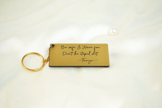 Customised Engraved Keychain 107