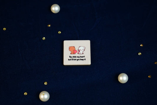 You Stole My Heart Panda Fridge Magnet