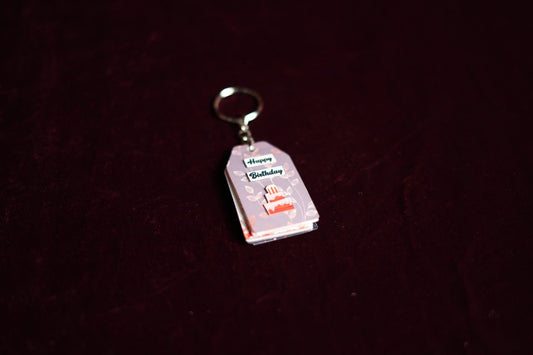 Happy Birthday Album keychain