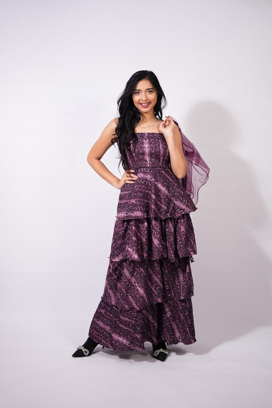 Anni Gown With Shrug plus