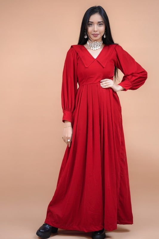 Mulan Red velvet Gown plus