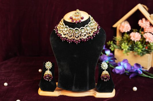 Pearls Traditional Necklace Set 102