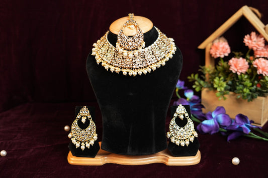 Pearls Traditional Necklace Set For Women 103