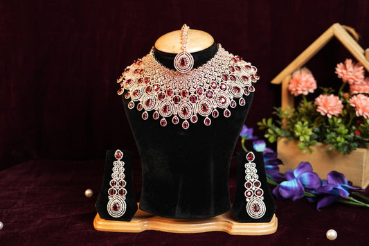 Stones and Pearls Studded Traditional Choker Necklace