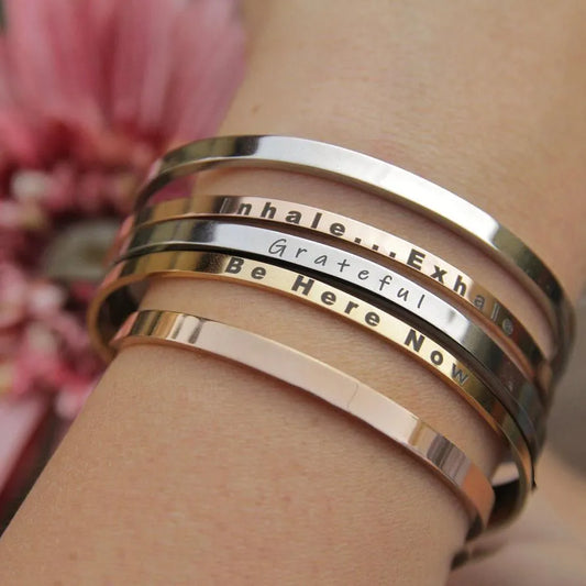 Engraved Cuff Bracelet