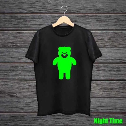 Walking Teddy Mask Glow In The Dark Tshirt
