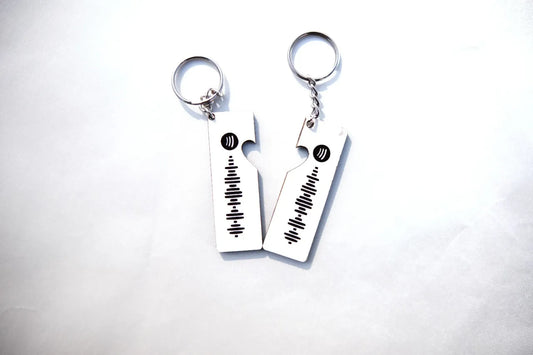Spotify Couple Keychain