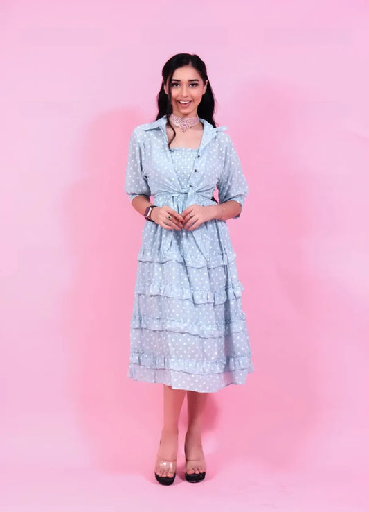 Adoar Dress With Shrug