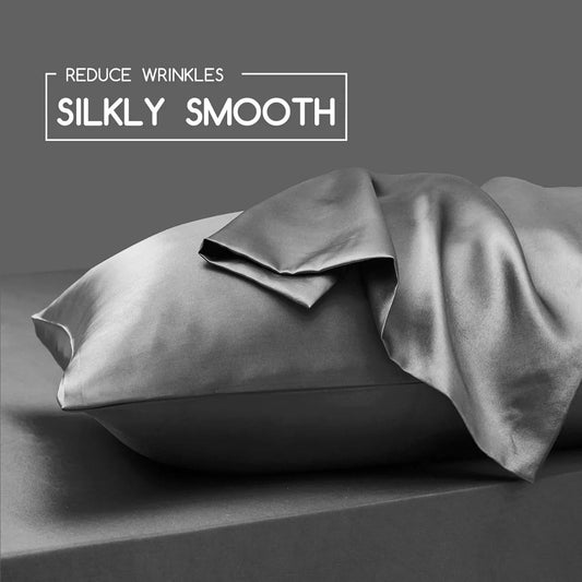 Grey Satin Beauty Pillowcase