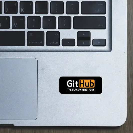 The place where I fork Laptop Sticker