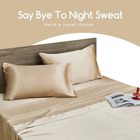 Beige Satin Beauty Pillowcase