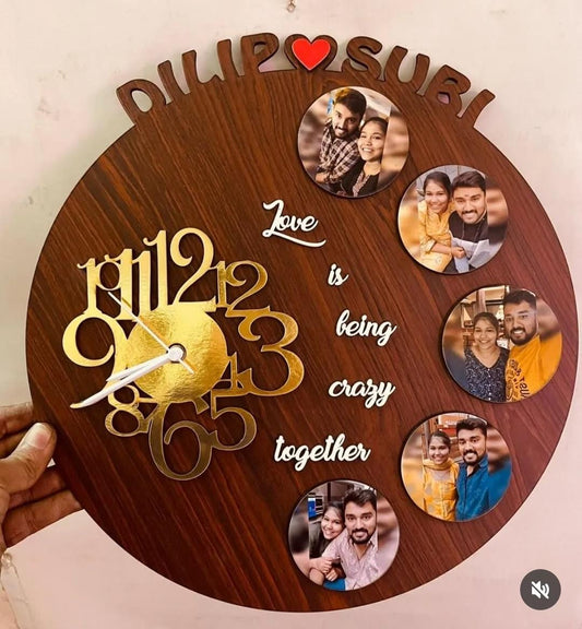 Customised Couple Wall Clock
