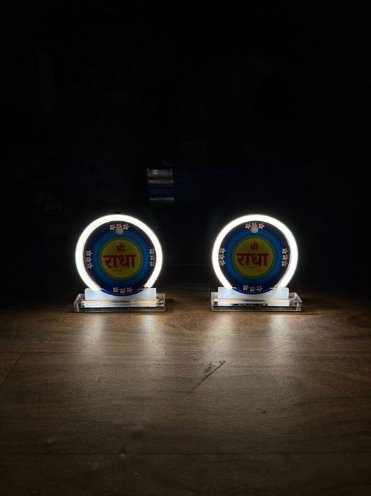 Radha Name Mini Neon Ring Lamp