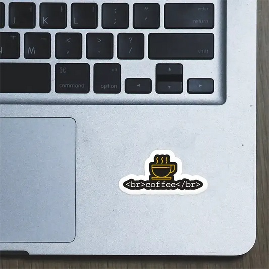 Break Coffee Break Laptop Sticker