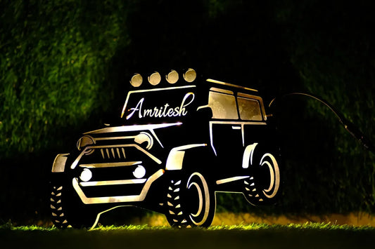 Personalised Jeep Lamp