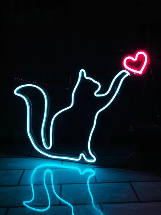 Cat neon lamp