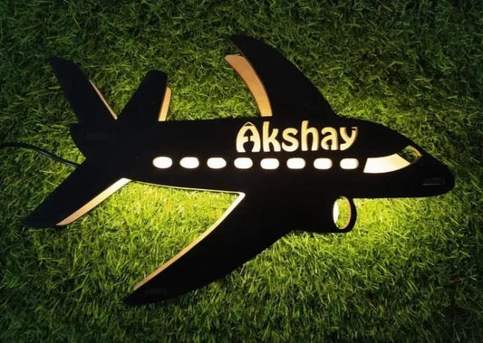 Personalised Airplane Name Lamp