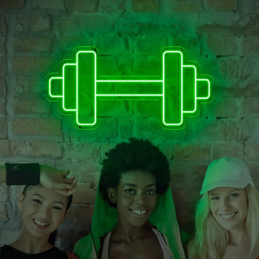Dumbbell Neon Sign