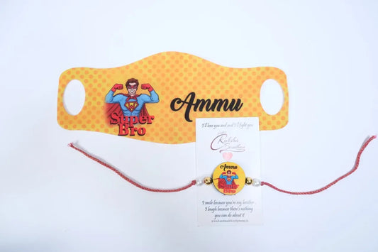 Mask and Rakhi Combo 01