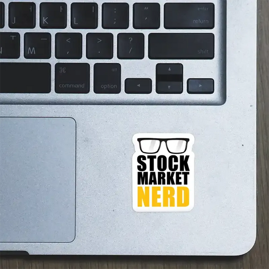 Stock Market Nerd Laptop Sticker