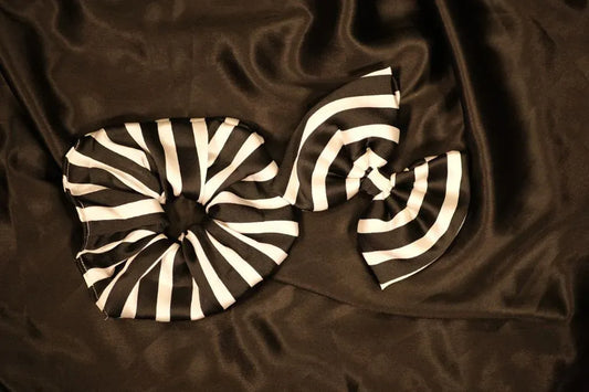 Printed Scrunchies & Bow Combo 6