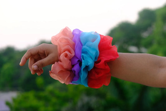 Love Organza Scrunchies Combo