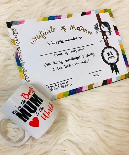 Certificate and Mug Combo