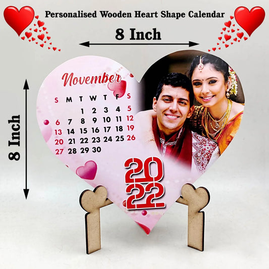 Personalised Heartshape Calender