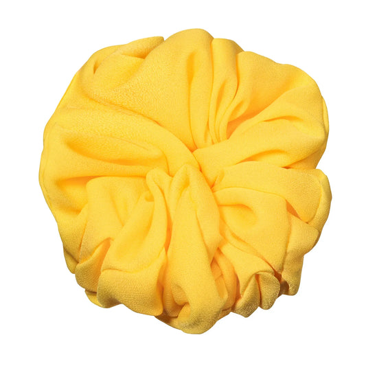 Yellow Georgette Scrunchie