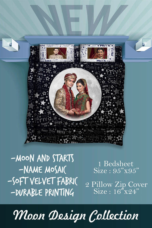 Moon Design Bedsheet