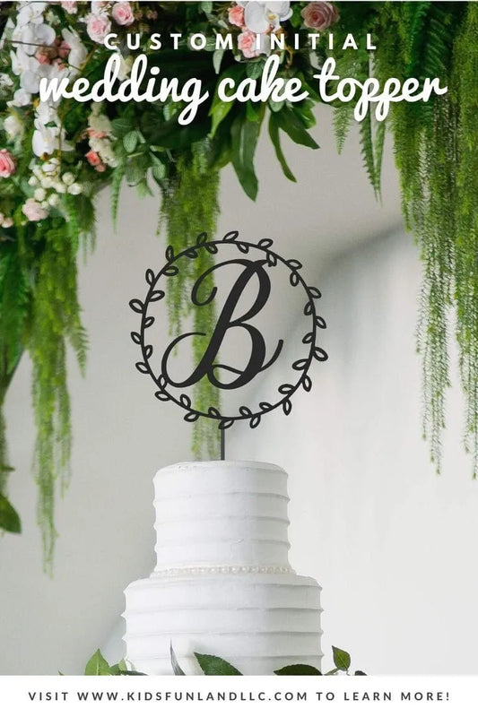 Initial Cake Topper