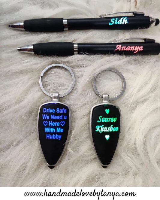 Pen and LED Keychain Combo