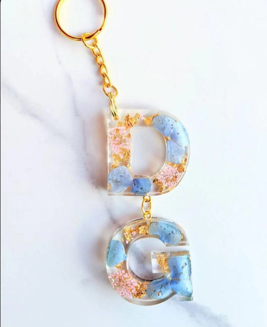 Double Crystal Keychain