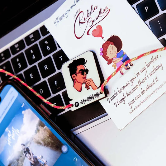 Scannable Spotify Photo rakhi