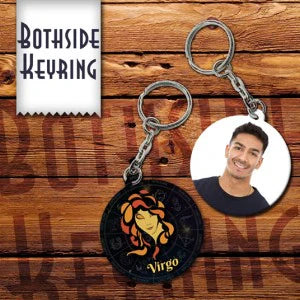 Zodiac sign keychain