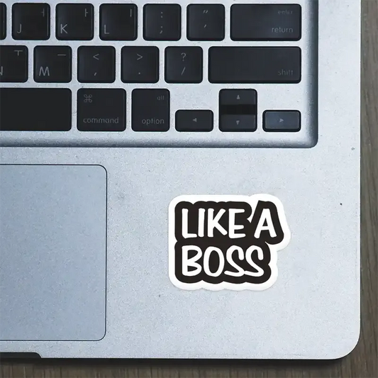 Like a Boss Laptop Sticker