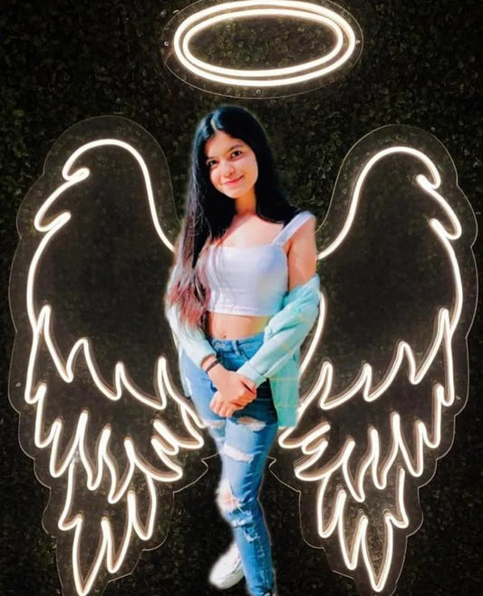 Angel neon lamp