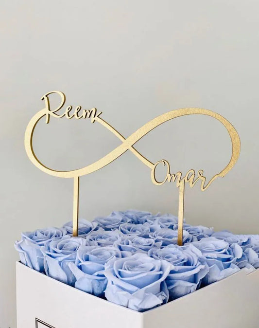 Infinity Style Cake Topper