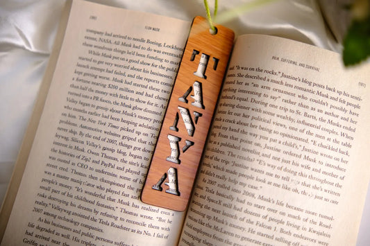 Personalised Wooden Bookmark 02