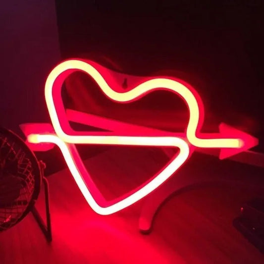 Heart neon lamp