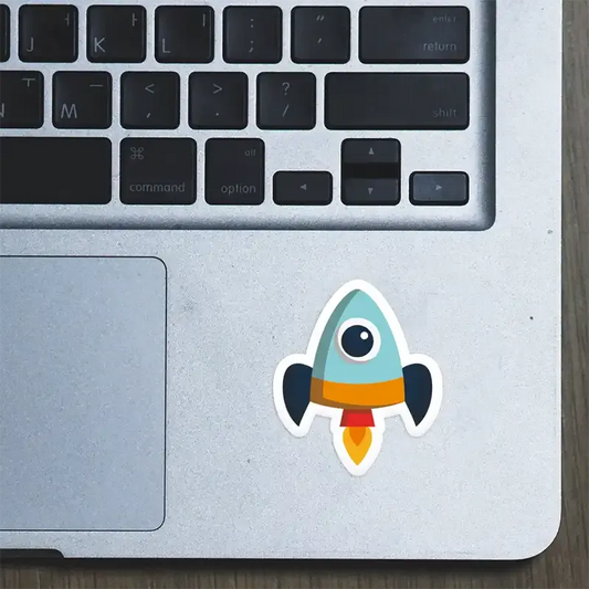 Rocket Laptop Sticker
