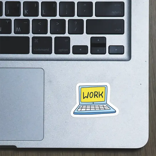 Work Laptop Sticker