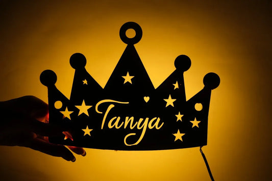 Personalised Crown Lamp