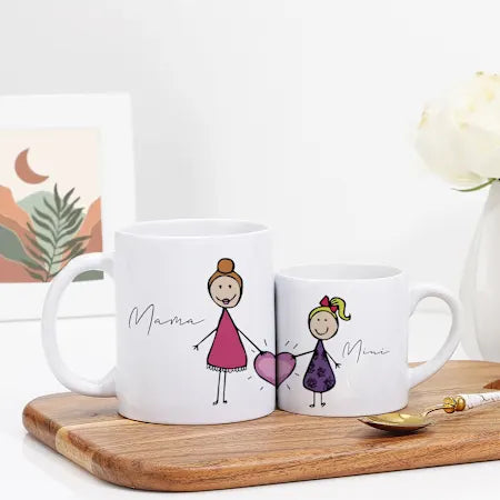 Mother Daughter Mugs - Set Of 2